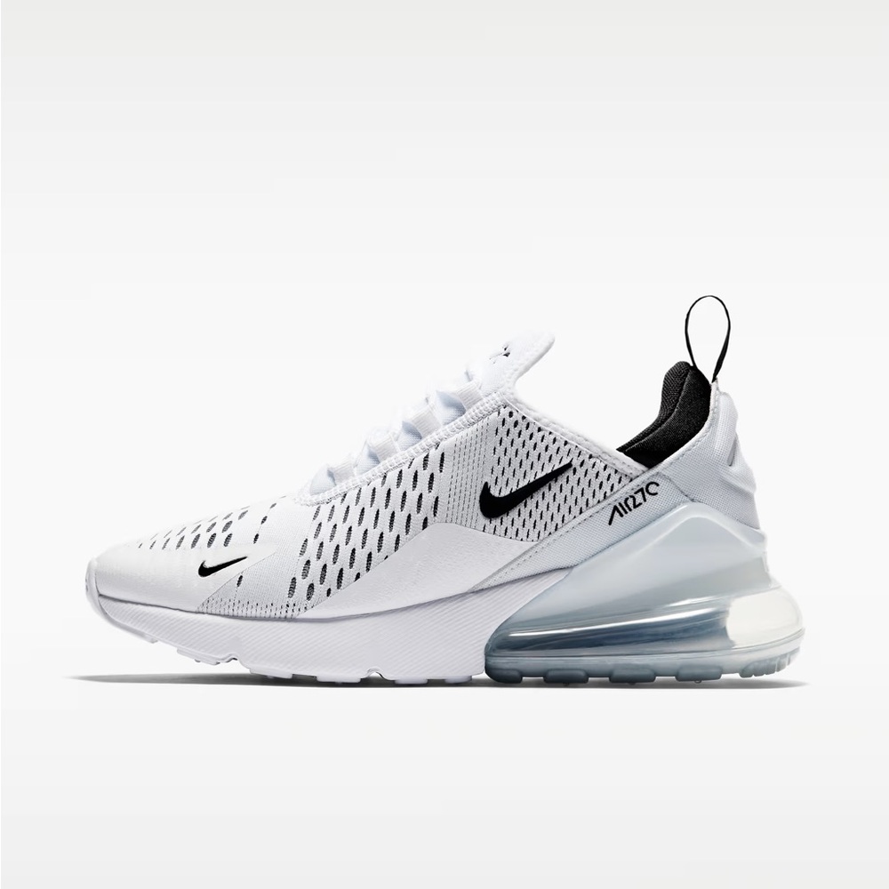 Nike Air Max 270 White and Black Shoes